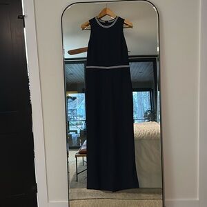 BANANA REPUBLIC NAVY BLUE WIDE LEG JUMPSUIT SIZE 4
